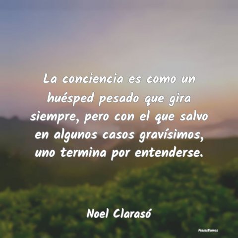 Frases De Noel Claras La Conciencia Es Como Un Hu Sped Pesado