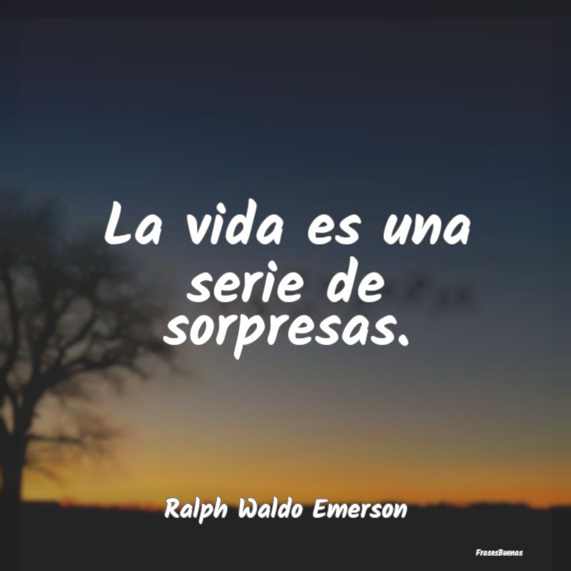 Frases de Sorpresa - La vida es una serie de sorpresas....