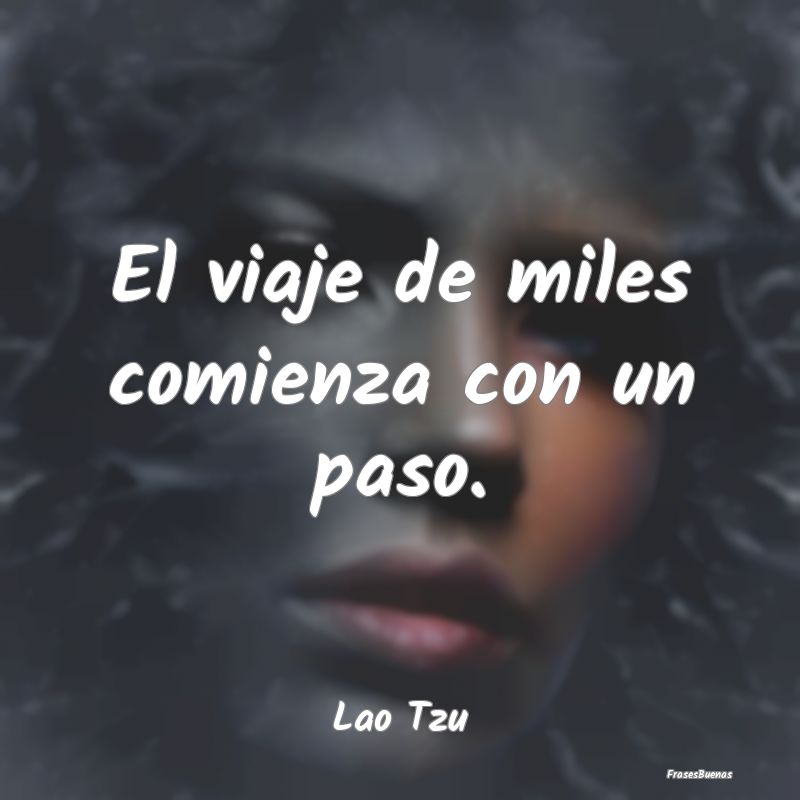 El viaje de miles comienza con un paso....