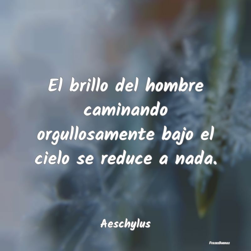 Frases de Orgullo - El brillo del hombre caminando orgullosamente bajo...