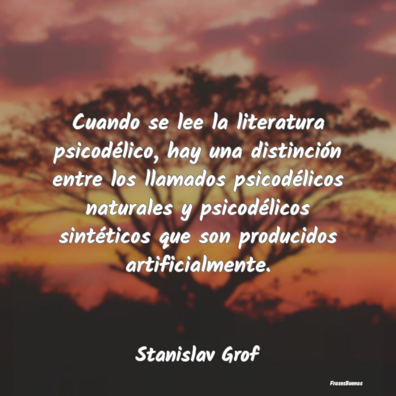 Frases de Literatura - Cuando se lee la literatura psicodélico, hay una ...