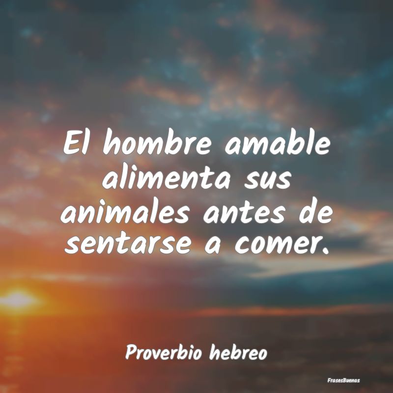 El hombre amable alimenta sus animales antes de se...