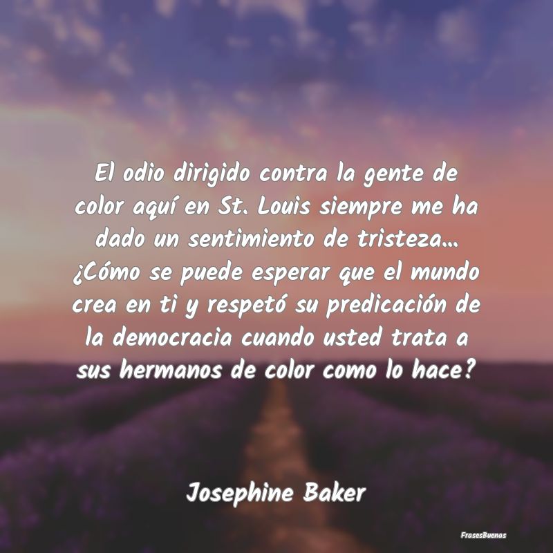 Frases de Democracia - El odio dirigido contra la gente de color aquí en...