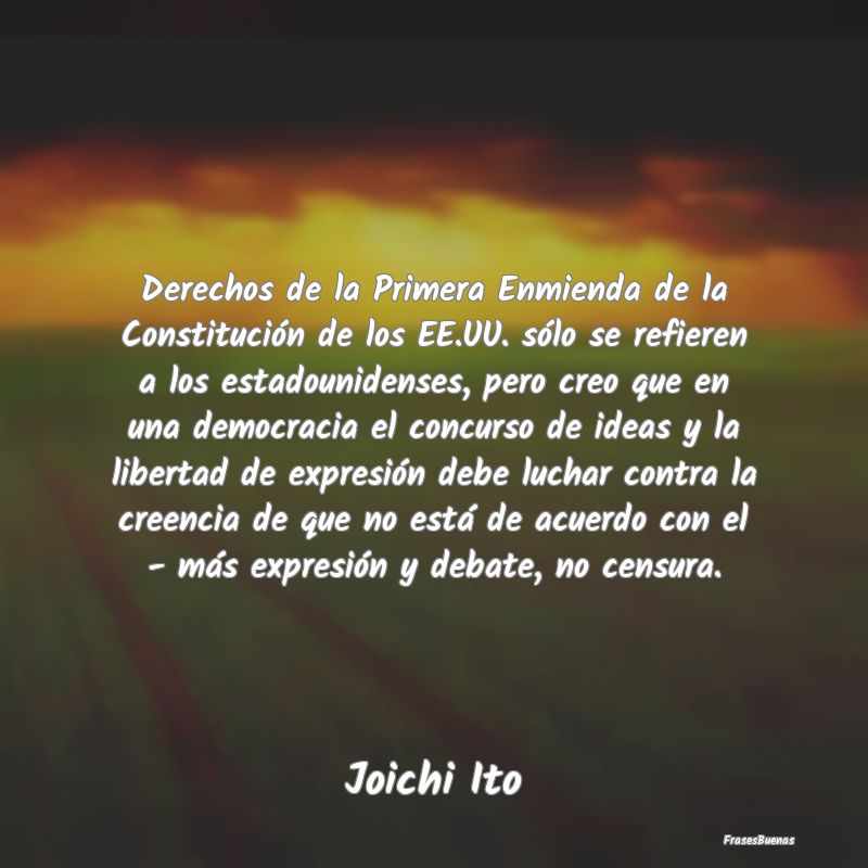 Derechos de la Primera Enmienda de la Constitució...