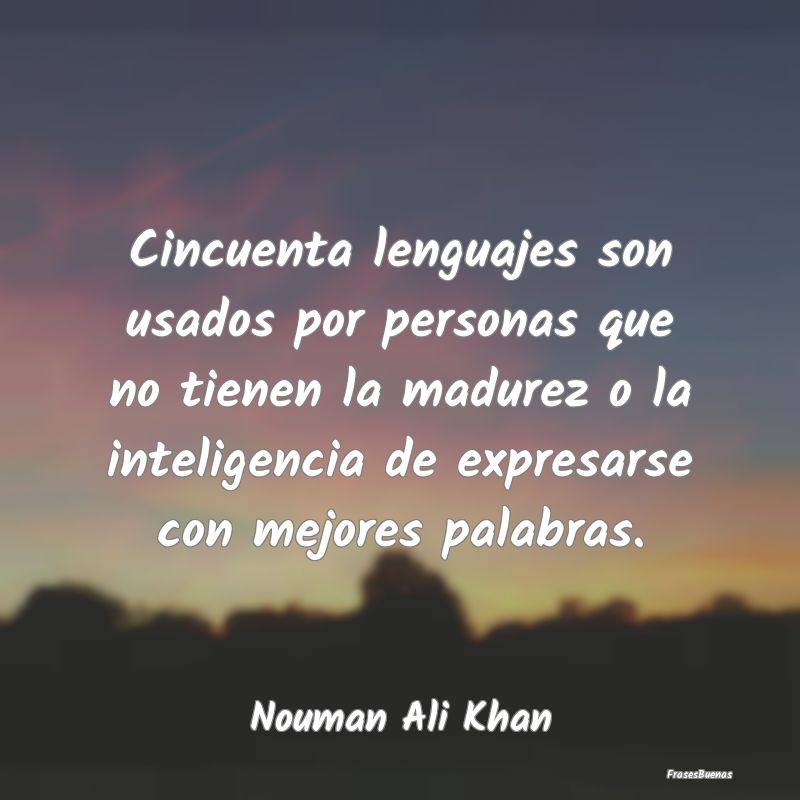 Cincuenta lenguajes son usados por personas que no...