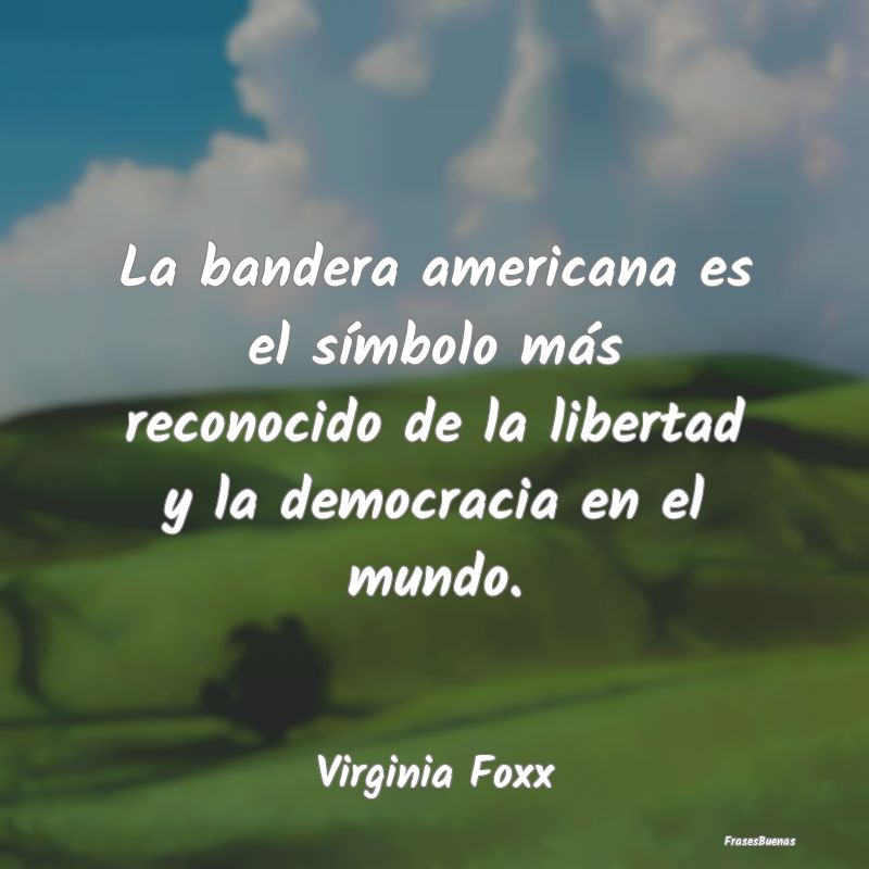 La bandera americana es el símbolo más reconocid...