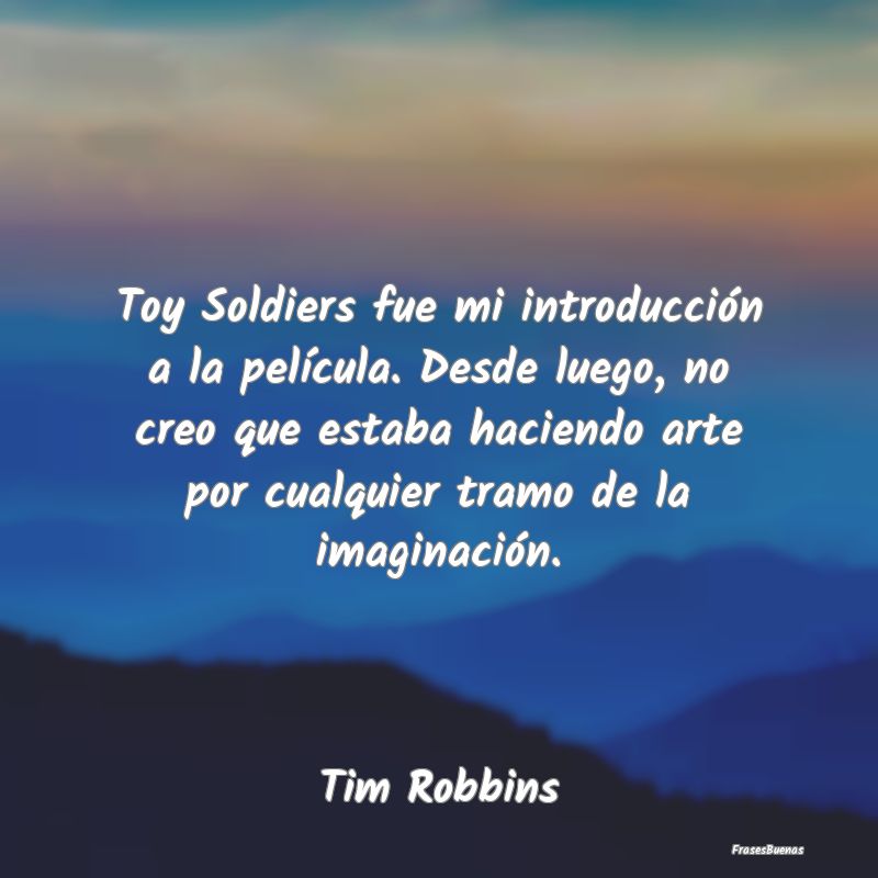 Toy Soldiers fue mi introducción a la película. ...