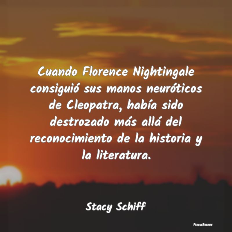 Cuando Florence Nightingale consiguió sus manos n...