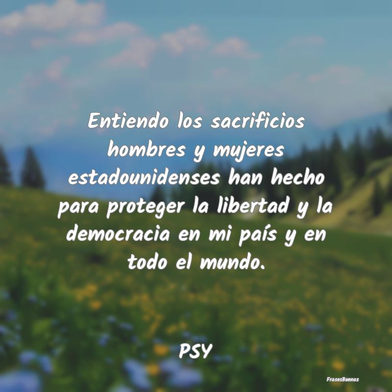 Entiendo los sacrificios hombres y mujeres estadou...