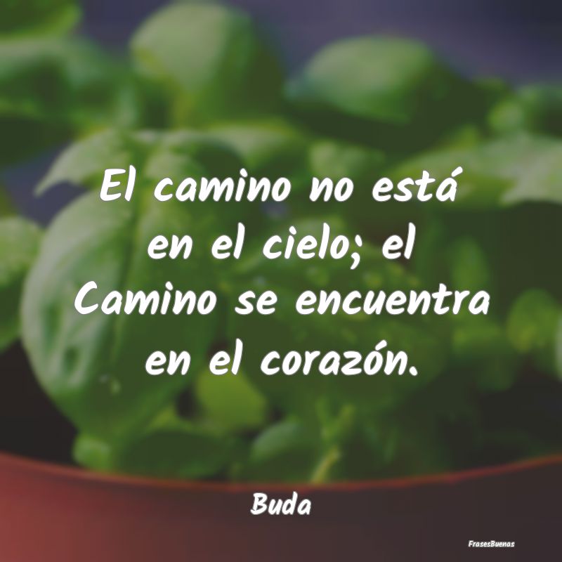 El camino no está en el cielo; el Camino se encue...