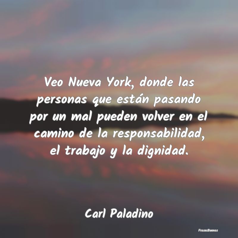 Veo Nueva York, donde las personas que están pasa...