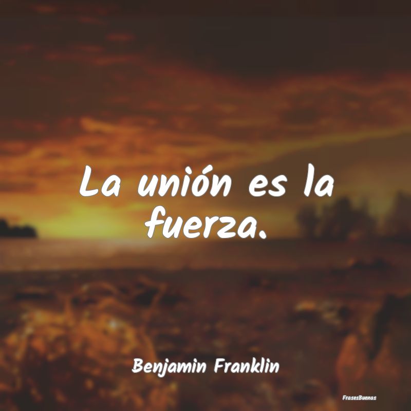 Frases de Union - La unión es la fuerza....