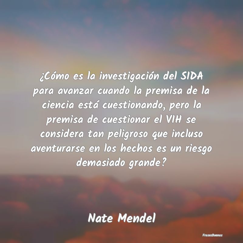 ¿Cómo es la investigación del SIDA para avanzar...